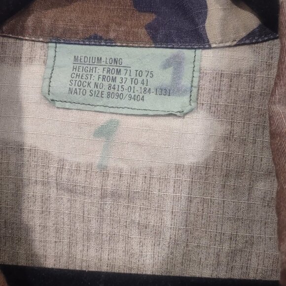 Camo Air Force Jacket Size Medium - Picture 8 of 9